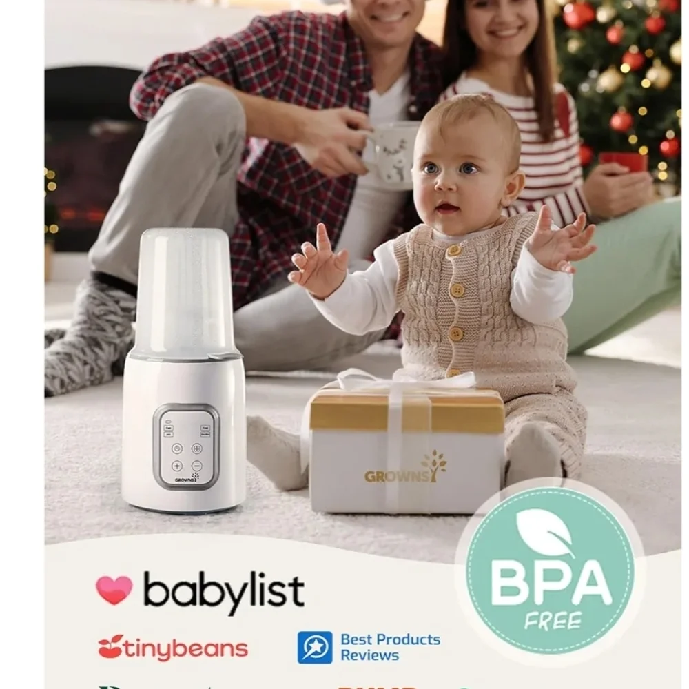 Grownsy White Baby Bottle Warmer